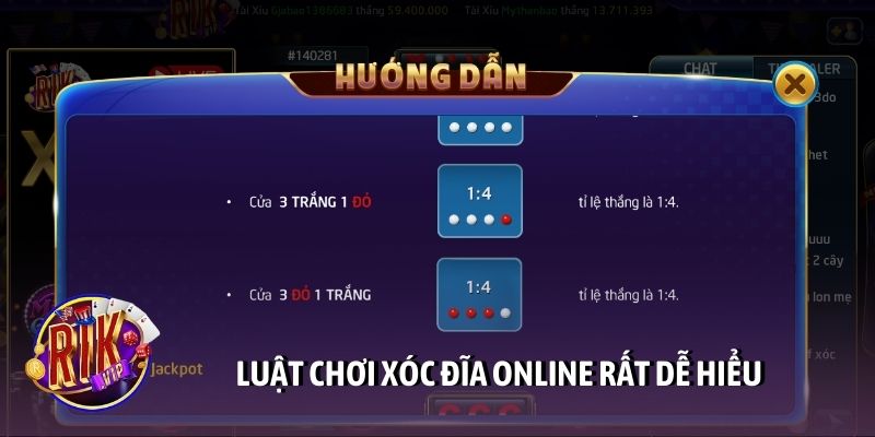 Luật chơi xóc đĩa online rất dễ hiểu